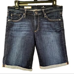AG Adriano Golsdchmied The Brooke Bermuda Short Size 29 Blue Jean